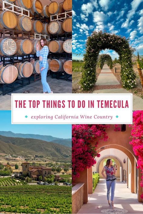 The emerging and evolving culinary scene, small town atmosphere, and outdoor recreation and entertainment in Temecula Valley Wine Country, Old Town Temecula, and Pechanga Resort Casino culminate to create a spirited destination inspired by the wine. Check out the ultimate guide to Temecula's hot spots in my blog post! #california #californiatrip #roadtrip #explorecalifornia #winecountry #tripitinerary #travelguide Old Town Temecula California, Things To Do In Temecula Ca, Temecula Valley Wineries, Temecula Bachelorette Party, 40th Theme, California Wineries, California Places To Visit, Old Town Temecula, Cali Trip