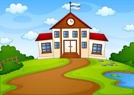 Background School, Classroom Background, Drawing Comics, School Images, School Cartoon, Background Clipart, School Education, School Building, Mini Series