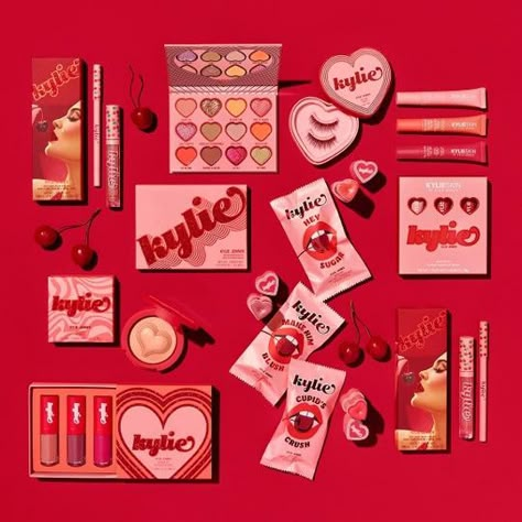 Kylie Jenner Collection, Valentines Day Beauty, Kylie Beauty, Kylie Valentine, Makeup Collaboration, Kylie Cosmetics Holiday Collection, Pr Kit, E.l.f. Cosmetics, Makeup News