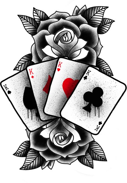 Skull Cards, Playing Card Tattoos, Ace Tattoo, Card Tattoo Designs, Roses Tattoo, Sketch Tattoo Design, Playing Cards Design, Tattoo Stencil Outline, Tattoo Design Book