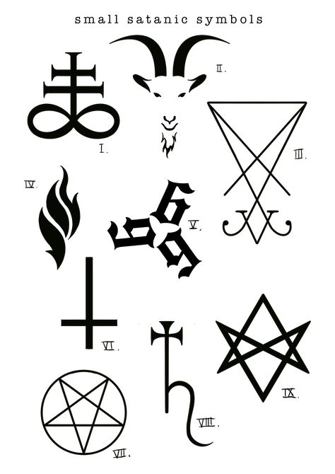 Simple Occult Tattoo, The Satanic Temple Tattoo, Esoteric Tattoo Occult, Cute Satanic Tattoo, Satanic Doodles, Satanistic Drawing, Leviathan Cross Tattoo, Satanic Illustration, Demonic Tattoo Designs