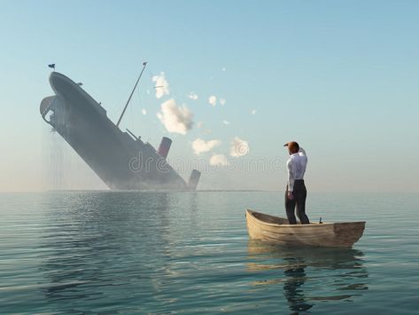 Man in boat looking on shipwreck. Rescued man in boat looking on shipwreck , #Sponsored, #boat, #Man, #shipwreck, #man, #Rescued #ad Sinking Ship, Crisis Intervention, Row Boats, Map Pictures, Hero's Journey, Business Reviews, Social Change, Shipwreck, Stock Illustration