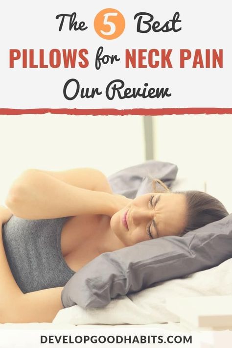 5 BEST Pillows for Neck Pain!  || It is only when we’ve accumulated a set of body aches and neck pain that we start paying attention to the type of pillows we use for sleeping. See the five best choices to keep you pain free when you sleep. #sleep #neckpain #healthyliving #healthylifestyle #pain #pillows #bestpillows #painfree #Painfreeliving Best Pillow For Neck Pain, Neck Pain Pillow, Best Pillows For Sleeping, Best Neck Pillow, Sleep Fast, Neck Hurts, Spine Problems, Sleep Hacks, Sleep Positions