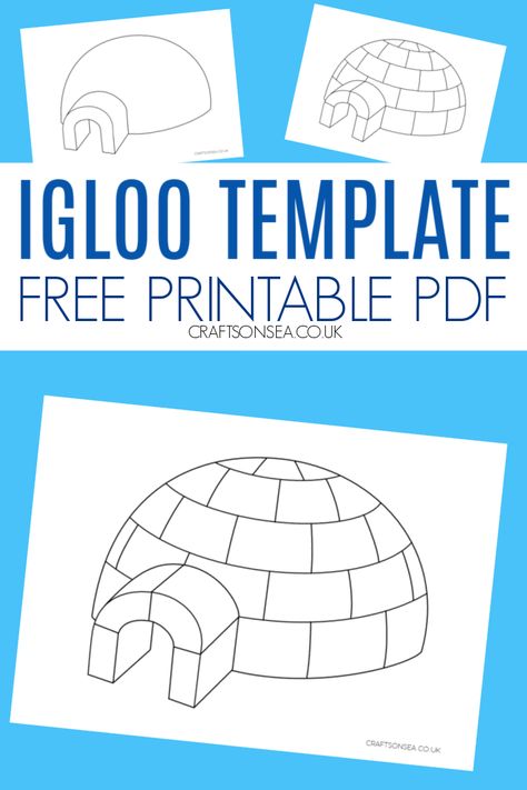 Build A Polar Bear Printable, I Is For Igloo Preschool, Igloo Printable Template, Igloo Crafts For Preschoolers, Igloo Activities For Preschool, Igloo Template Free Printable, Marshmallow Igloo Craft, Cotton Ball Igloo, Igloo Craft Preschool