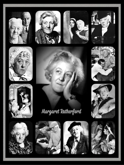 Margaret Rutherford | Created by Diane Yoder | 2022 Margaret Rutherford, Famous Females, Stars Wallpaper, Miss Marple, Star Wallpaper, Loving Memory, Shining Star, Agatha Christie, In Loving Memory