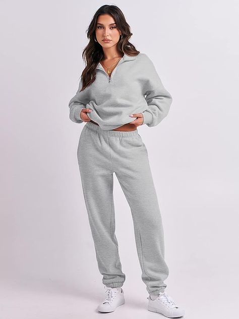 Sweat Set Aritzia, Aritzia Sweatsuit, Aritzia Outfit, Sweat Set, Oversized Long Sleeve, Half Zip Sweatshirt, Birthday Wishlist, Comfy Fashion, Jogger Sweatpants