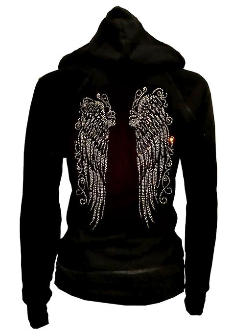 PRICES MAY VARY. LADY Plus Size Bling Bling Angel Wings Zip up Hoodie Sweater Rhinestones Angel Wings Black Zip up, Hoodie,Sweater,LADY Rhinestones Streetwear,Oversized Jacket,Graphic Hoodie for Women LADY Plus Size Bling Bling Angel Wings Zip up Hoodie Sweater Rhinestones Front & Angel Wings Rhinestones Back , Color ; Black Available Size; Small,Medium,Large, 1X-Large,2X-Large,3X-Large,4X-Large Lady Plus Size Armpit to Armpit (measured laying flat); Small - 16"~, Medium - 18" ~, Large - 20" ~, Woman Graphic, Outfit Invierno, Women Hoodies, 2000s Fashion Outfits, Angel Pictures, Black Zip Ups, Oversized Jacket, Swaggy Outfits, Women Hoodies Sweatshirts