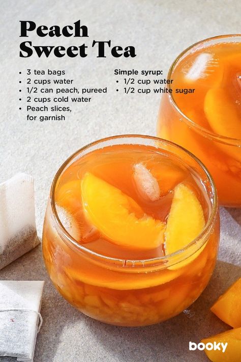 Peach Sweet Tea, Resep Starbuck, Makanan Rendah Kalori, Iced Drinks Recipes, Tea Drink Recipes, Resep Smoothie, Homemade Cookbook, Thanksgiving Menu Ideas, Drink Recipes Nonalcoholic