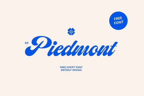 Type Tuesday: ED Piedmont Seamlessly Blends ’50s Nostalgia with Modern Taste – PRINT Magazine Modern Fonts Free, Bold Script Font, Business Fonts, Free Typeface, Best Script Fonts, Script Typeface, Modern Script Font, Aesthetic Fonts, Free Script Fonts