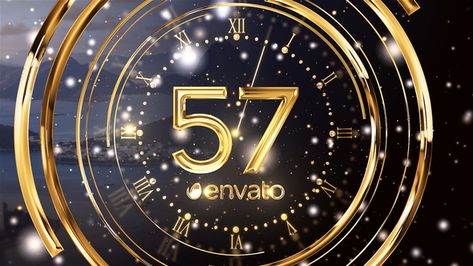 New Year Countdown, New Years Countdown, Simple Illustrations, Image Text, After Effects Projects, Simple Illustration, After Effects Templates, Ig Post, Creative Video