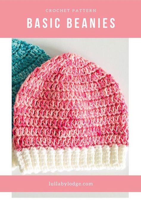 Super easy hat pattern in sizes newborn to adult. Step by step instructions. Beanie Pattern Free Crochet, Adult Crochet Hats Free Pattern, Crochet Beanies Free Pattern, Crochet Cat Beanie, Crochet Hat Tutorial, Cap Crochet, Crochet Adult Hat, Crochet Hat For Beginners, Chemo Hats