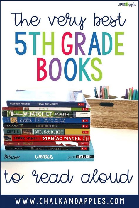 These are the very best 5th grade books to read aloud to your class. Teacher tested & student approved books for 5th graders! Books For 5th Graders, 5th Grade Books, 5th Grade Ela, Teaching 5th Grade, 5th Grade Classroom, 5th Grade Reading, Read Aloud Books, Class Teacher, School Daze