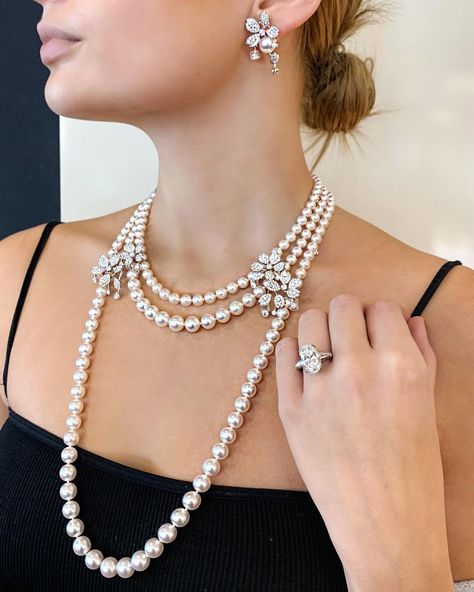 Make a statement with jaw-dropping Mikimoto Pearl Jewelry. Shop online to take advantage of free 2-day shipping and gift wrapping! Mikimoto Pearl Earrings, Mikimoto Jewelry, Pearl Jewelry Shop, Mikimoto Pearls, Cultured Pearl Necklace, Pearl Cluster, Earrings Pearl, Station Necklace, Pearl Strands