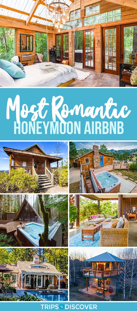 Honeymoon Airbnb, Fall Honeymoon, Honeymoon Destinations Usa, Cozy Vacation, Honeymoon Usa, Honeymoon Cabin, Romantic Cabin, Honeymoon Vacations, Honeymoon Places