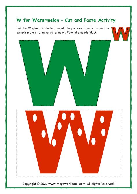 Letter W Activities for Preschool - Letter W Worksheets - Letter W Crafts - Letter W Printables - MegaWorkbook W Activities For Preschool, Letter W Crafts For Preschoolers, Letter W Activities For Preschool, Letter W Worksheets For Preschool, Letter W Craft, Letter W Crafts, Letter W Activities, Sounds Activities, Letter Sound Activities