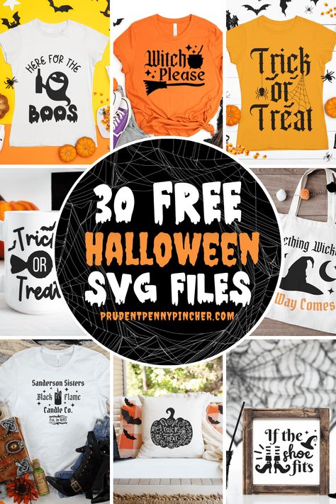 Free Halloween Svg, Prudent Penny Pincher, Halloween Svg Files, Halloween Crafting, Fun Halloween Crafts, Cricut Halloween, Dollar Store Christmas, Penny Pincher, Halloween Fonts