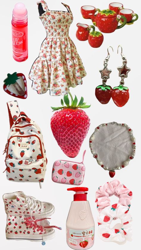 strawberry! #strawberry #pretty #pink #red #frutilla #wishlist #fyp Strawberry Fairy, Strawberry Festival, Strawberry Cream, Beautiful Long Hair, Strawberries And Cream, Christmas Wishlist, Pretty Pink, Pink Red, Strawberries