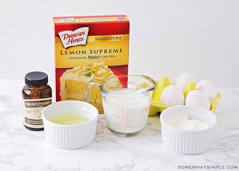 These lemon cupcakes are the best you'll ever eat!  Made with a box of cake mix, this cupcake recipe is super easy to make and they taste amazing! #lemoncupcakes #easylemoncupcakes #cakemixlemoncupcakes #lemoncupcakeswithcreamcheesefrosting #lemoncupcakerecipe Lemon Chex Mix, Best Lemon Cupcakes, Lemon Chex, Lemon Cupcakes Recipe, Pinata Cupcakes, Lemon Cake Mix Recipe, Duncan Hines Cake, Lemon Blueberry Cupcakes, Lemon Cupcake Recipe