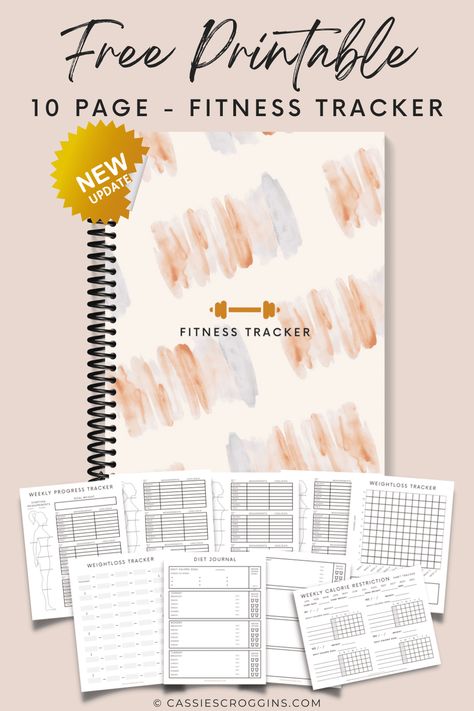 Everything you need to get fit, strong, and healthy! This newly updated free printable fitness tracker / fitness planner includes 10 pages of progress trackers, food journals, habit trackers and more! All with a new look you'll love! Hit the gym, eat well, and make some major strides towards your health goals with this free fitness tracker! It finally helped me make major changes and get healthy after having my babies even after failing for years! Perfect for the postpartum mom! #... Printable Fitness Tracker, Food Journals, Gym Planner, Weekly Fitness Planner, Fitness Journal Printable, Fitness Planner Free, Diet Journal, Fitness Tracker Printable, Tracker Fitness