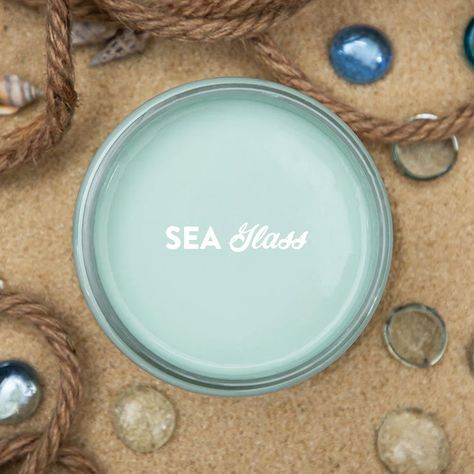 Transform your home decor with Sea Glass furniture paint, the perfect light green with a hint of blue hue for upcycling furniture. Our Dixie Belle paint will help you create a sleek, seaside-inspired style in no time - just add water and enjoy the wave of compliments! Available in 3 sizes: 4 oz, 8 oz, and 16 oz A super easy paint to use. With this furniture paint there is no need to sand, prime, or seal; it's got a beautiful finish that's worth exploring. And if you're feeling adventurous, pleas Behr Recycled Glass Paint Color, Aqua Green Paint Colors, Coastal Kitchen Cabinet Colors, Sea Foam Paint Color, Light Aqua Paint Color, Sea Glass Paint Colors, Light Teal Bathroom, Light Blue Wall Color, Seaglass Paint Colors