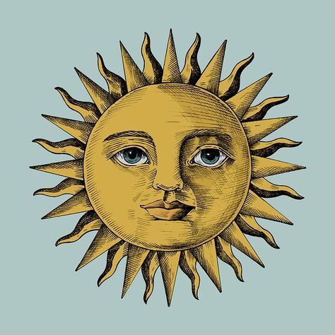 Hand drawn sun with a face | premium image by rawpixel.com Sun With A Face, Sun Drawing, Sun Painting, Sun Illustration, Sun Art, Simple Illustration, Face Design, Sunrise Photography, Free Illustrations