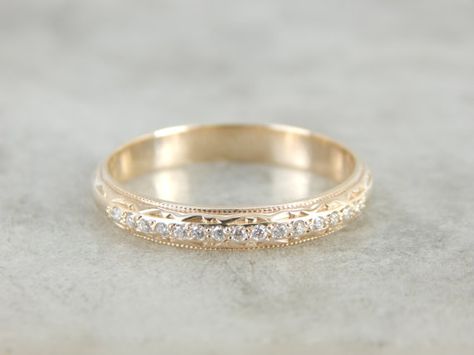 Ring Styles, Custom Wedding Rings, Vintage Wedding Band, Bling Rings, Tiny Humans, Top Drawer, Gold Wedding Band, Trendy Wedding, Anniversary Ring