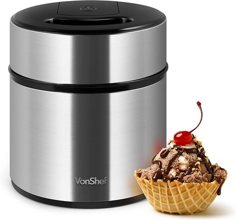 VonShef Ice Cream Maker Machine Lounge Storage, Ice Cream Maker Machine, Projector Screens, Soft Serve Machine, Ice Cream Sorbet, Electric Ice Cream Maker, Storage Clothes, Storage Garage, Ice Cream Makers