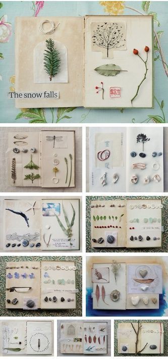 Vika Papper, Scrapbook Art, Garden Journal, Journal Scrapbook, Sketchbook Journaling, Sketchbook Inspiration, Handmade Books, Nature Journal, Nature Crafts