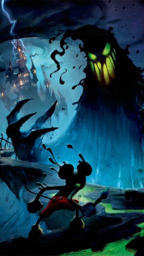 Epic Mickey 2, Disney Epic Mickey, Cat Pattern Wallpaper, Disney Game, Epic Mickey, Diesel Punk, Disney Games, Adventure Film, Wallpaper Iphone Disney