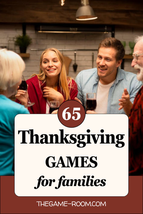 Make Thanksgiving unforgettable with these fun family games! From classic board games to exciting outdoor activities, there’s something for everyone. Keep kids entertained and create lasting memories with laughter-filled games perfect for all ages. Discover new traditions that bring everyone closer together this holiday season! 🦃🎉 #ThanksgivingGames #FamilyFun #HolidayTraditions #FamilyTime #ThanksgivingIdeas Fun Games For Holidays, Funny Games For Family Gatherings, Minute To Win It Games For Thanksgiving, Friendsgiving Family Games, Thanksgiving Entertainment Ideas, Family Bonding Games, Fun Family Thanksgiving Game Ideas, Thanksgiving Family Fun Ideas, Interactive Family Games