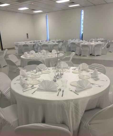 All white 50th birthday party All White Affair Party Decorations, White Party Table Setting, All White 50th Birthday Party, All White Party Decorations, White 50th Birthday Party, All White Birthday Party, White Party Theme, White Party Decorations, Lake Party