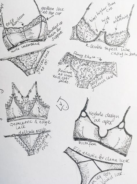 lingerie sketches - do you need to take a contour fashion course? Contour Fashion, Designer Aesthetics, Fashion Course, Lingerie Illustration, Fashion Design Inspiration, Lace Drawing, Sketchbook Inspo, Clothing Business, Fashion Courses