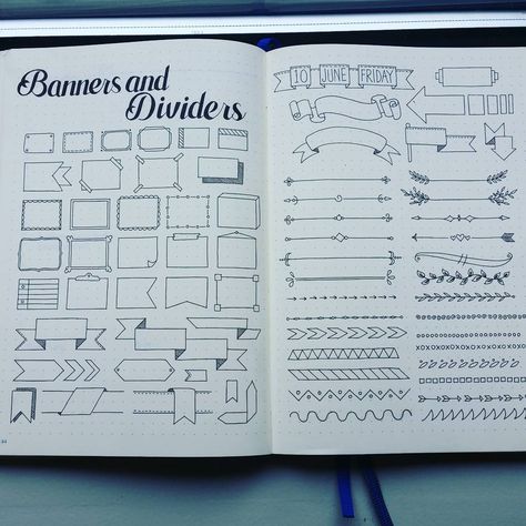 Consulta esta foto de Instagram de @craftyenginerd • 751 Me gusta Weekly Log, Bullet Journal Headers, Hand Drawn Doodles, Bujo Planner, Bullet Journal Banner, Dot Journals, Bullet Journal Layout, Bullet Journal Inspo, Journal Layout