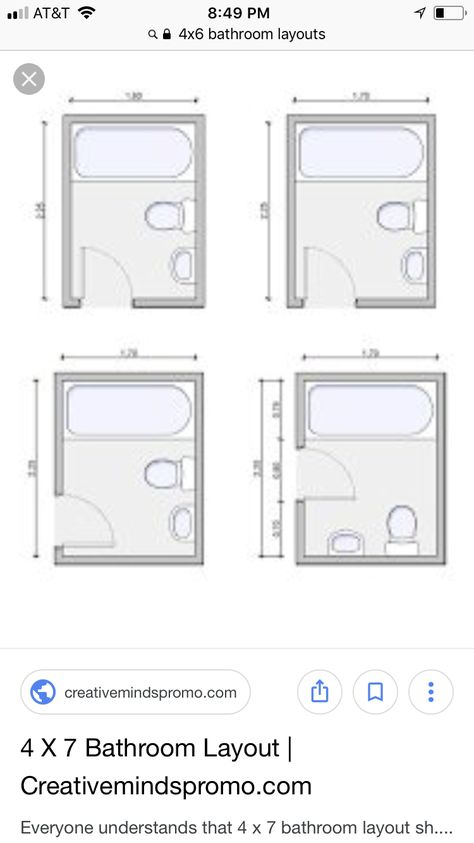 Small Bathroom Floor Plans, Small Bathroom Plans, Bathroom Design Plans, Bathroom Layout Plans, Bathroom Layout Ideas, Bathroom Upstairs, Mini Bad, Very Small Bathroom, Ideas Baños