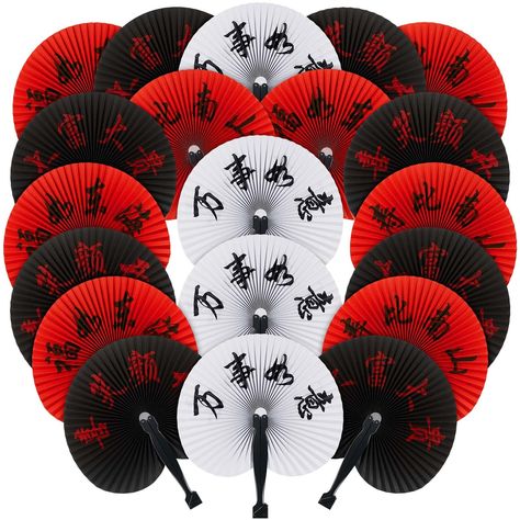 Harajuku Party Theme, Japan Themed Party, Chinese Decorations Party, Hibachi Party Decor, Hibachi Party, Japanese Theme Parties, Fan For Wedding, Asian Party Themes, Chines New Year