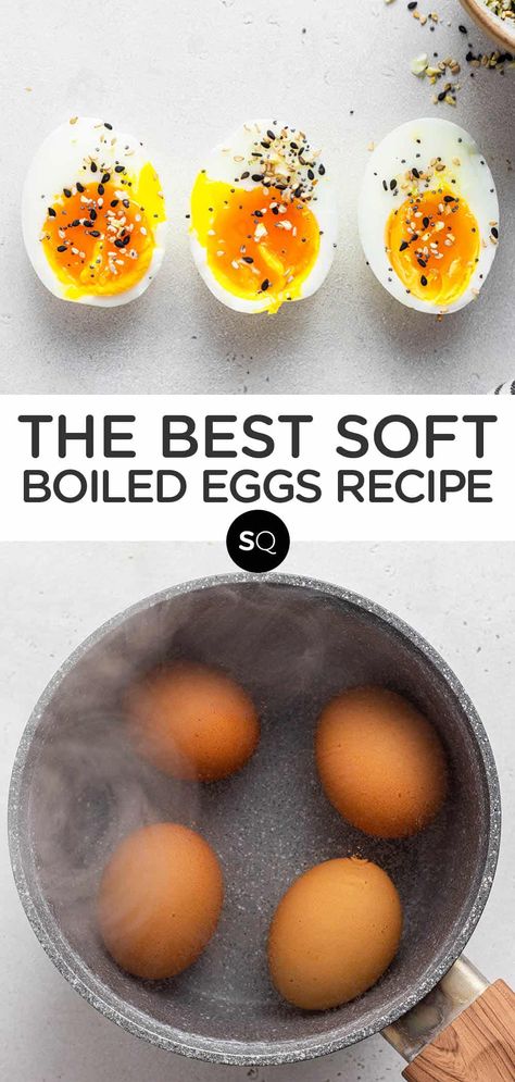 Steamed Soft Boiled Eggs, How Long To Cook Soft Boiled Eggs, How To Cook A Soft Boiled Egg, Boiled Egg Cook Time, Boiled Egg Timing, The Perfect Boiled Egg, Boiled Egg Chart, Perfect Soft Boiled Egg How To Make, Perfectly Boiled Eggs