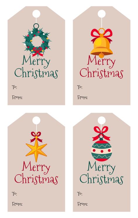 Merry Christmas Tags Printable Free, Christmas Gifts Tags, Merry Christmas Printable Tags, Free Printable Christmas Gift Tags, Merry Christmas Printable, Christmas Gift Hampers, Merry Christmas Tags, Christmas Tree Decorating Themes, Christmas Tags Printable