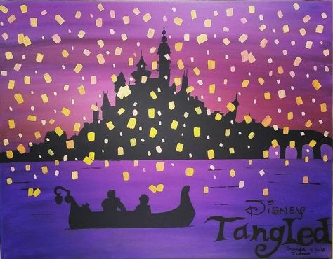 Painted Backdrops, Rapunzel, Tangled, Prom