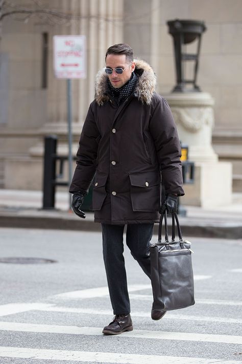 winter coats every man should have Parka Men Outfit, Parka Outfit Men, He Spoke Style, Parka Outfit, Woolrich Parka, Black Parka, Best Winter Coats, Winter Fashion Coats, Mens Parka