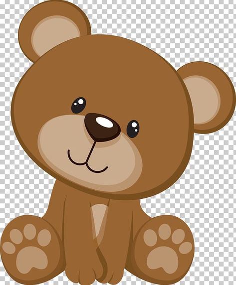 Brown Bear Illustration, Baby Shower Oso, Child Png, Teddy Bear Drawing, Clipart Animals, Idee Babyshower, Teddy Bear Clipart, Boy Baby Shower Ideas, Bear Wedding