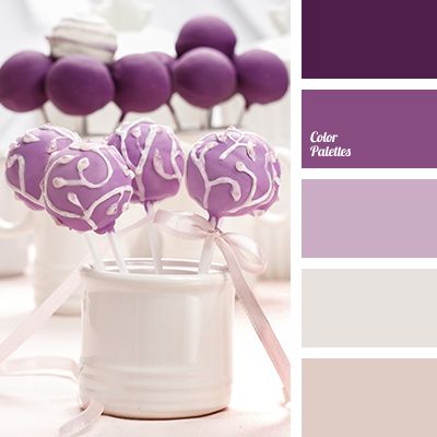 Shades of rich violet and soft lilac in contrast with milky tones create a moderately bright image. Anyone who prefers such palette for the interior of the Violet Color Palette, In Color Balance, Flat Bedroom, Bedroom Purple, Cream Decor, Color Palette Ideas, Purple Color Palettes, Paint Inspiration, Palette Ideas