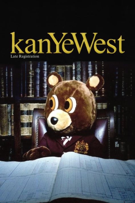 00s Poster, Kanye West Wallpaper, Late Registration, Kanye Fashion, Hip Hop Poster, Kingdom Hearts Art, Yeezy Season, Career Inspiration, Music Poster Design