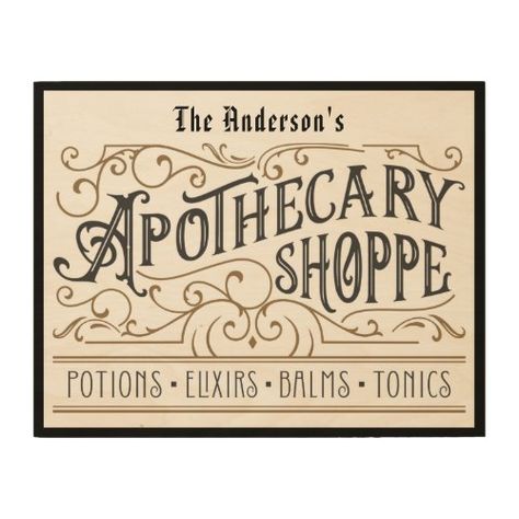 $97.70 | Vintage Victorian Personalized Apothecary Sign | Halloween Crafts | victorian, halloween, gothic, goth, vintage, ornate, apothecary, shop, typography, distressed Apothecary Sign, Apothecary Design, Candle Logo Design, Steampunk Shop, Apothecary Shop, Victorian Halloween, Goth Vintage, Apothecary Labels, Halloween Gothic