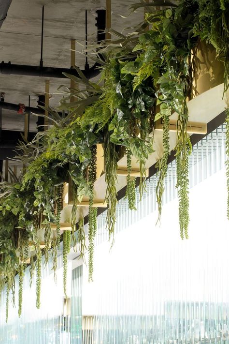 Plants hanging from ceiling Hanging Plants Outdoor, Hanging Plants Diy, Plants Hanging, Artificial Hanging Plants, Trendy Plants, Hanging Plants Indoor, Artificial Plants Outdoor, Hanging Succulents, Diy Plant Stand