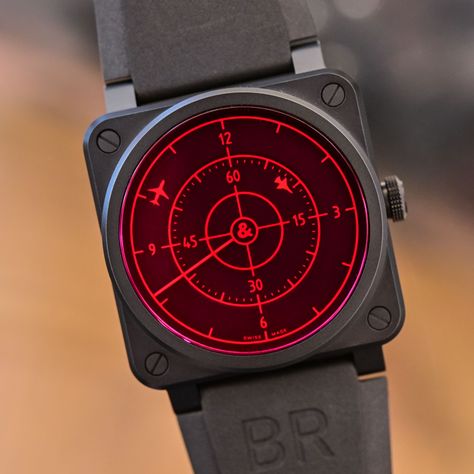 Bell and Ross BR 03-92 Red Radar Ceramic 2021 - review - 9 Bell And Ross, Monochrome Watches, Iwc Pilot, Bell Ross, Bell & Ross, Red Sapphire, Titanium Bracelet, Pilot Watch, Photography Gear