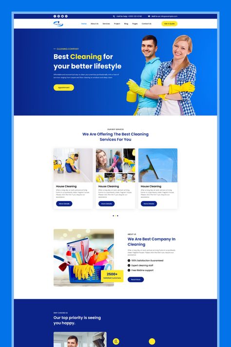 Hi everyone! Here is an exploration of the Cleaning Service Company Website Design. . Your feedback and appreciation are always welcome. 👉 View our profile: https://cutt.ly/o77FjG9 👉 Full view: https://cutt.ly/q77Fxg0 . Thanks for your likes and comments! . . #cleaning #CleaningService #cleaningagency #cleaningbusiness #housecleaning #cleaner #ui #ux #landingpage #websitedesign #pixetive #salahuddinuix #creativedesign #webdesign #agency #company #design Full Website Design, Laundry Website Design, Cleaning Service Website Design, Cleaning Company Website, Cleaning Website Design, Company Profile Website, Cleaning Service Website, Clean Websites, Cleaning Agency