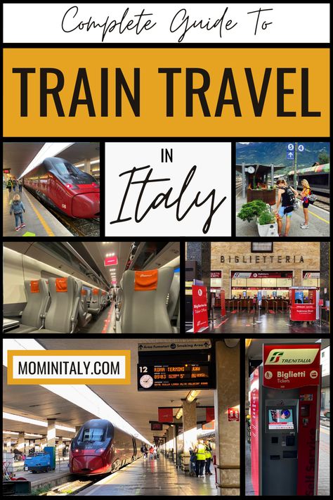 Italian Train Travel, Italy Train Routes, Taking Trains In Italy, Train Travel In Italy, Italy Train Travel, Train In Italy, Trains In Italy, Train Italy, Italy By Train