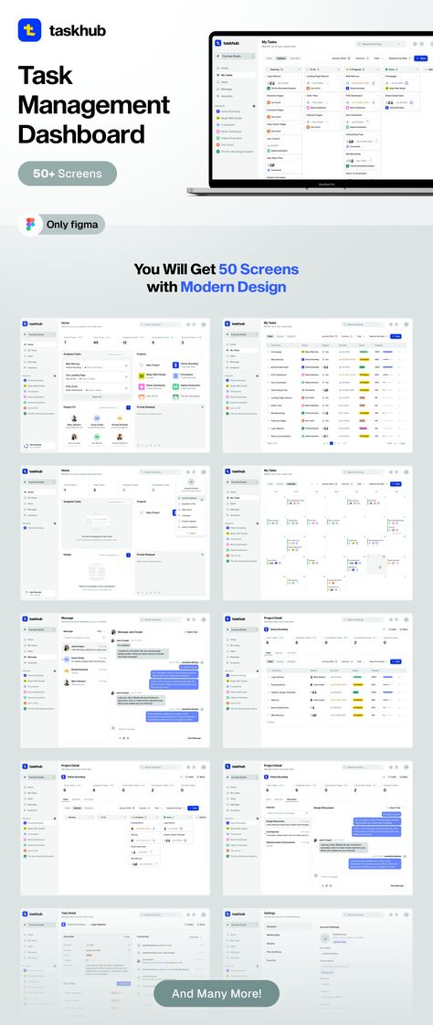 Taskhub - Task Management Dashboard — Figma Resources on UI8 Task Management Ui, Dashboard Design Ui, Task Management Dashboard, Dashboard Ui Design, Task Management App, Project Management Dashboard, Google Tasks, Ux Design Trends, Fonts For Commercial Use