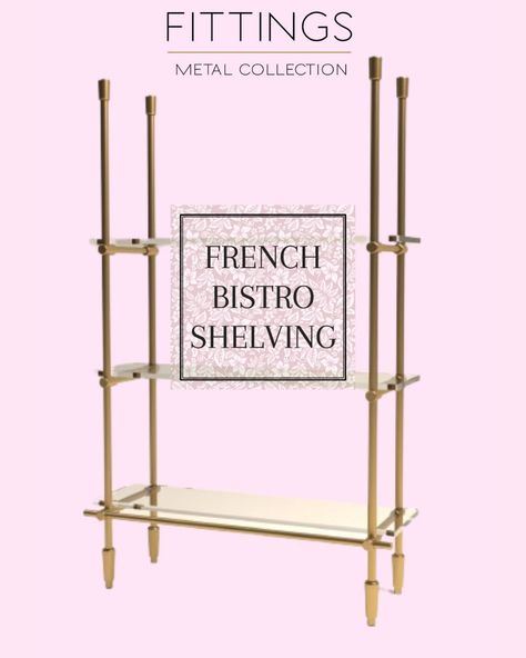 🌟 Trend Alert! 🌟 French bistro shelves are stealing the spotlight! Elevate your space with our modern shelves, available in 6 chic finishes and different installation options. Whether you're aiming for ceiling mount, wall mount, or countertop placement, we've got you covered! Shop now online to add a touch charm to your home! 💟 Link to our website in the bio. French Bistro Shelving, Modern French Bistro, French Bistro Shelves, Bistro Shelves, Bistro Shelving, Shelf Home Decor, Modern Shelves, French Bistro, Metal Shelves