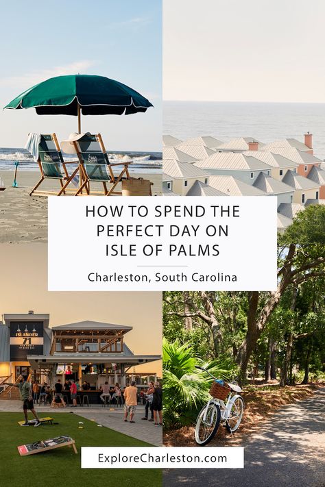 How To Spend A Perfect Day On Isle of Palms - Explore Charleston Blog Isle Of Palms South Carolina Beach, Isle Of Palms South Carolina Restaurants, Isle Of Palms Things To Do, Distillery Outfit Summer, Isle Of Palms Bachelorette Party, Isle Of Palms Restaurants, Cousins Trip, Charleston Itinerary, Isle Of Palms South Carolina